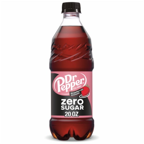 Dr Pepper Strawberries & Cream Zero Sugar Soda R0