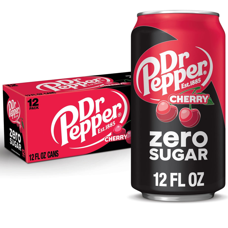 Dr Pepper Cherry Zero Sugar Soda X9